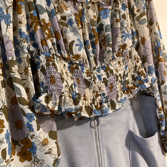 60s Retro skirt and floral top - Picture 2 of 6